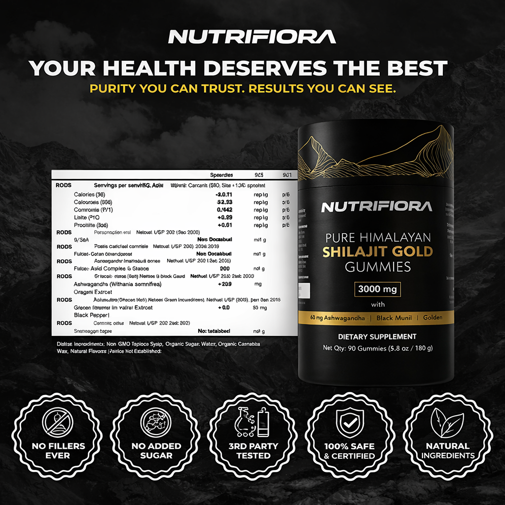 NUTRIFIORA™ Pure Shilajit Gummies